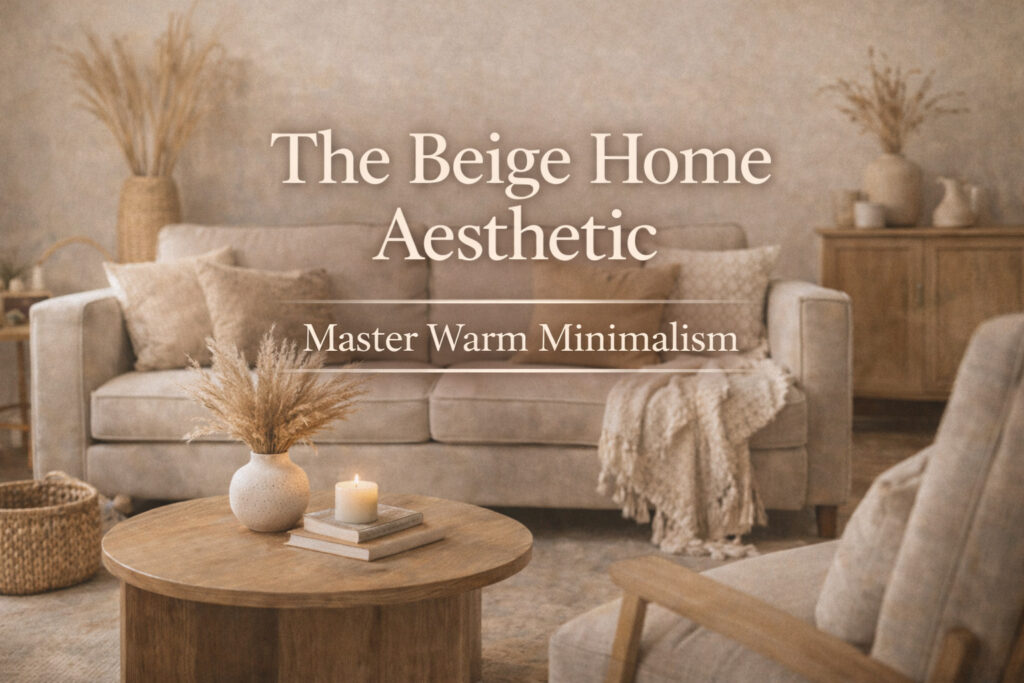 beige home aesthetic