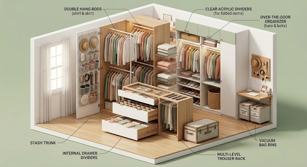 Optimized Bedroom Storage Ideas