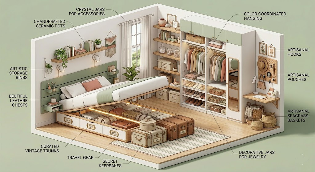 Decorative Bedroom Storage Ideas