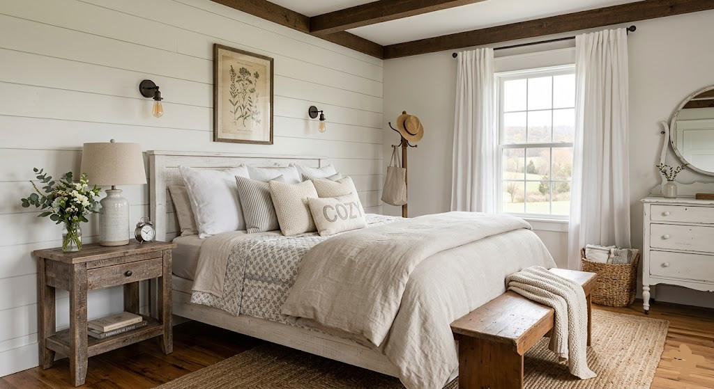 Farmhouse bedroom decor ideas