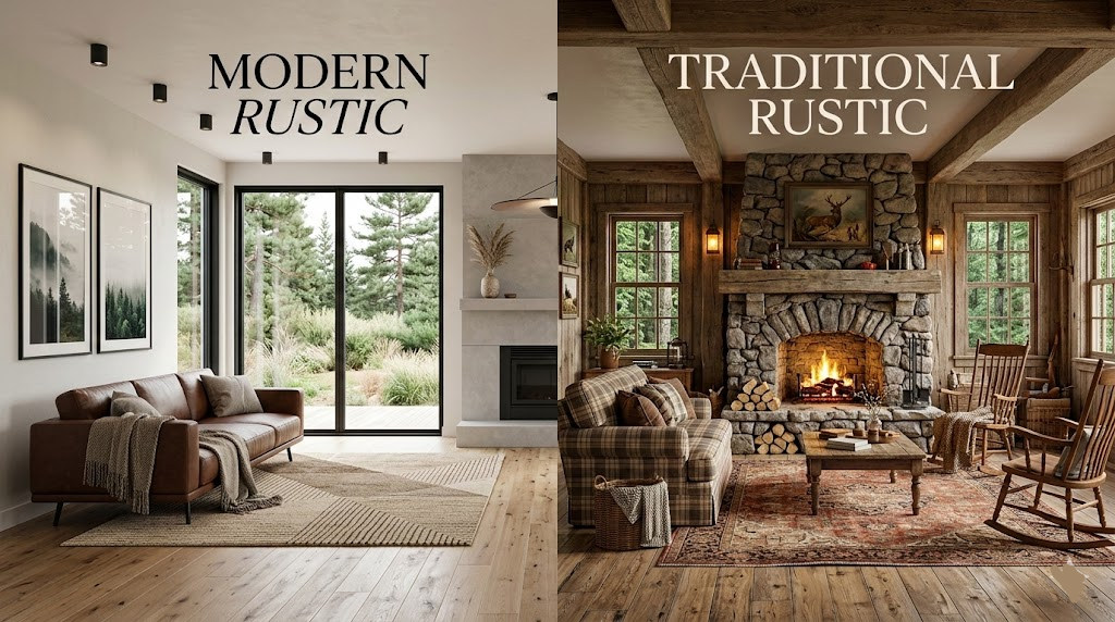 Modern Rustic vs Traditional Rustic