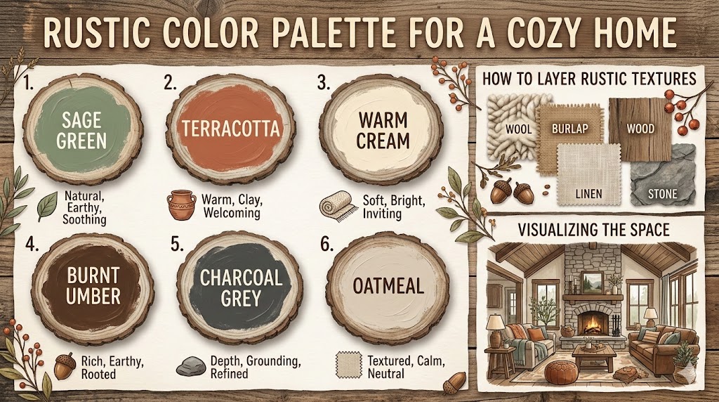 Rustic Color Palette for a Cozy Home