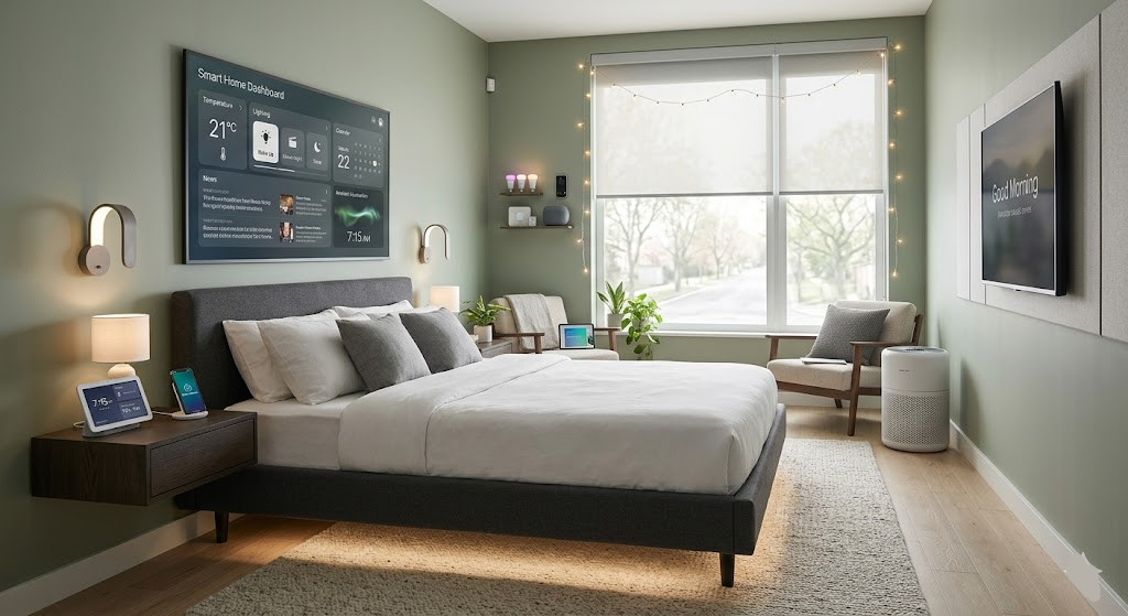 Smart Bedroom Design Ideas with Technology