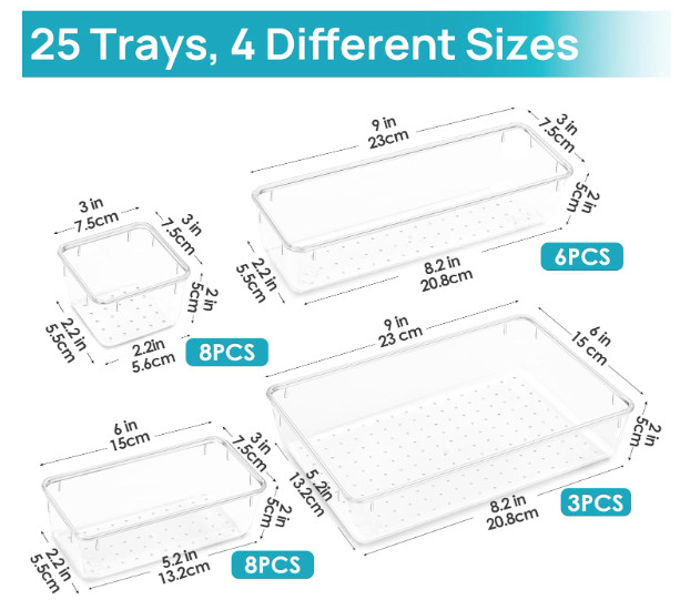 Acrylic Organizer Trays