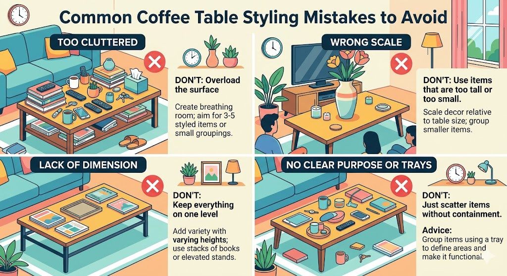Common Coffee Table Styling Mistakes to Avoid