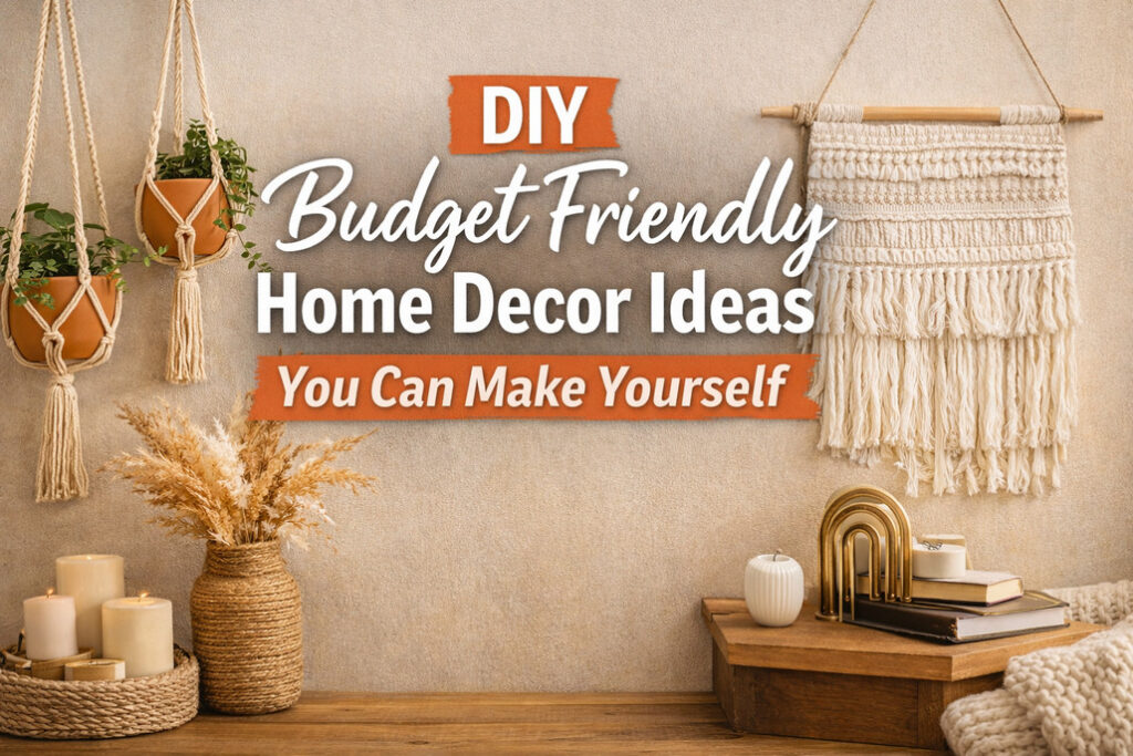 DIY Budget Friendly Home Decor Ideas