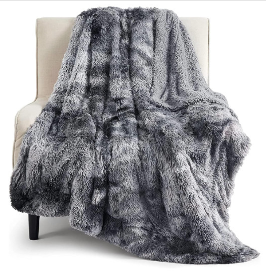 Faux Fur Throw Blanket
