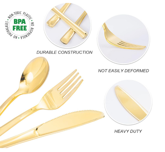 Gold Flatware Set