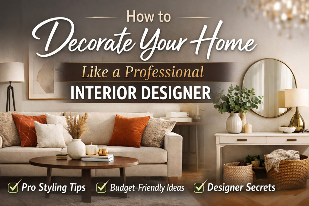 how to decorate your home