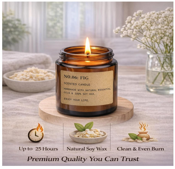 Scented Candles in Glass Jars