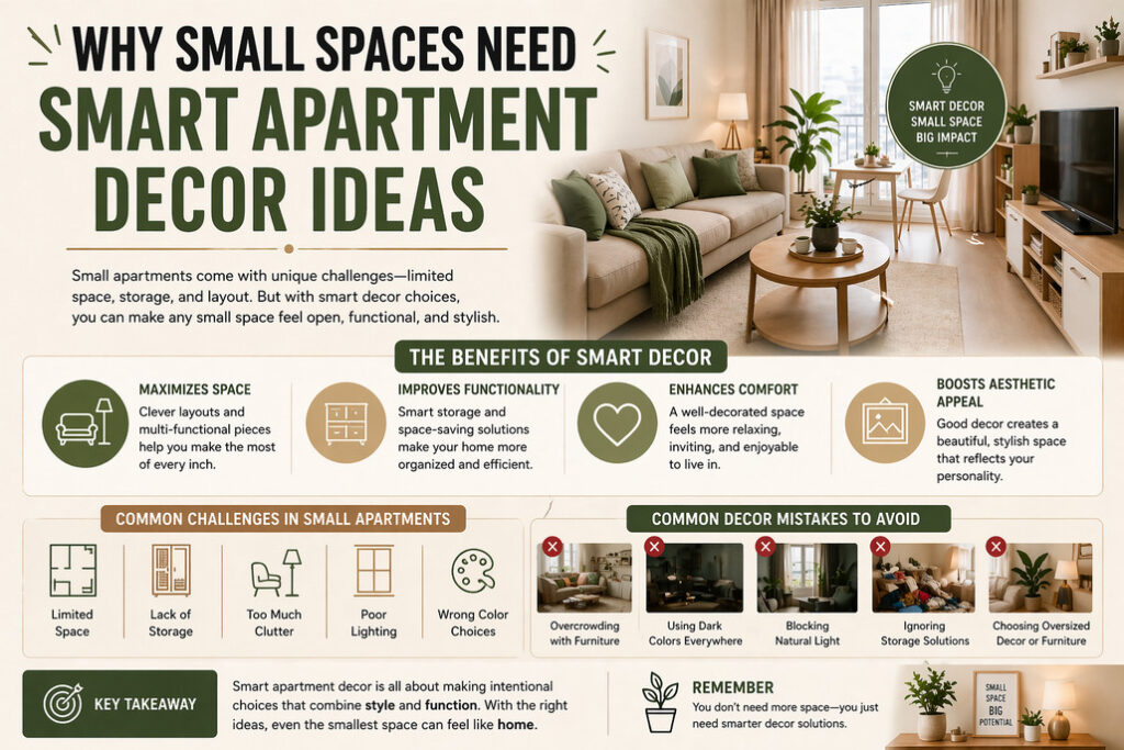 Why Small Spaces Need Smart Apartment Decor Ideas