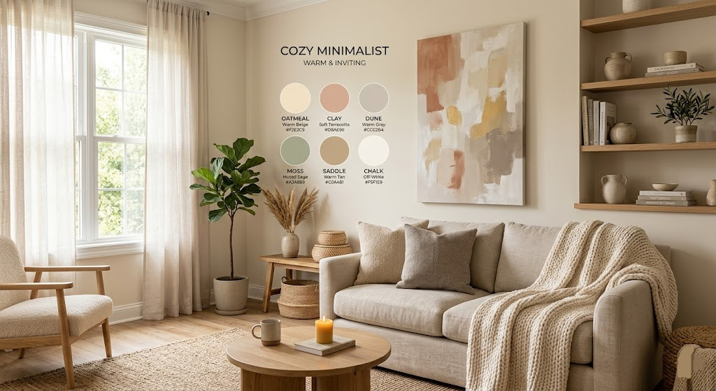 Best Color Palettes for Cozy Minimalist Decor