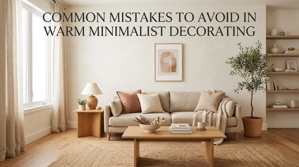 Common Mistakes to Avoid in Warm Minimalist Decorating