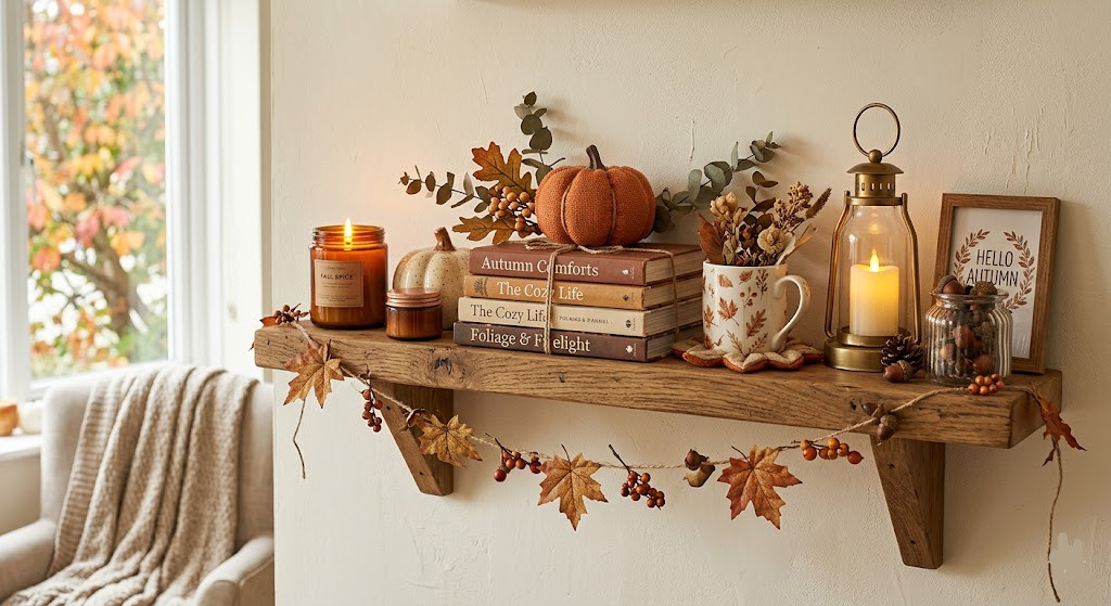 Cozy Fall Shelf Decor