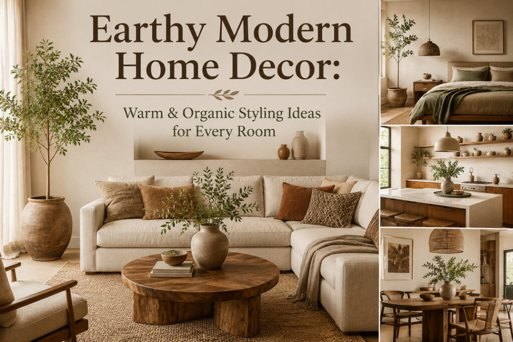 Earthy Modern Home Decor
