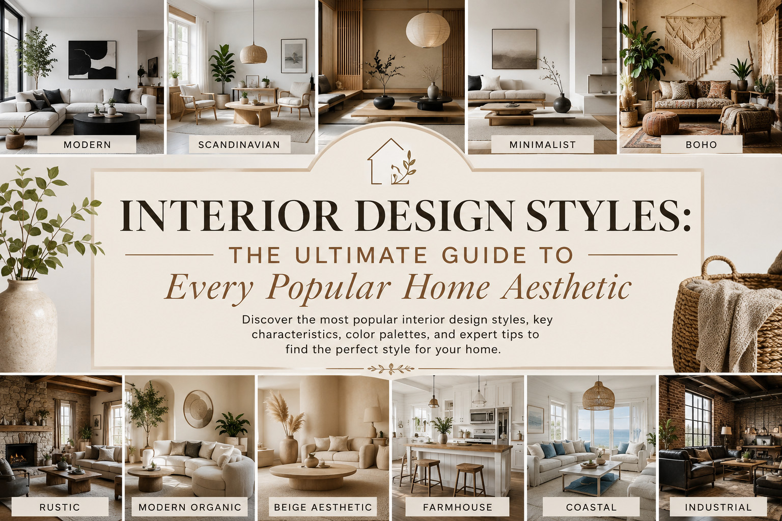 Interior Design Styles: The Ultimate Guide to Every Popular Home Aesthetic
