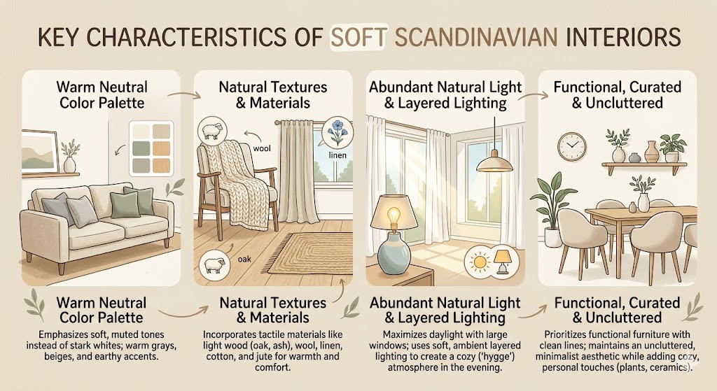 Key Characteristics of Soft Scandinavian Interiors