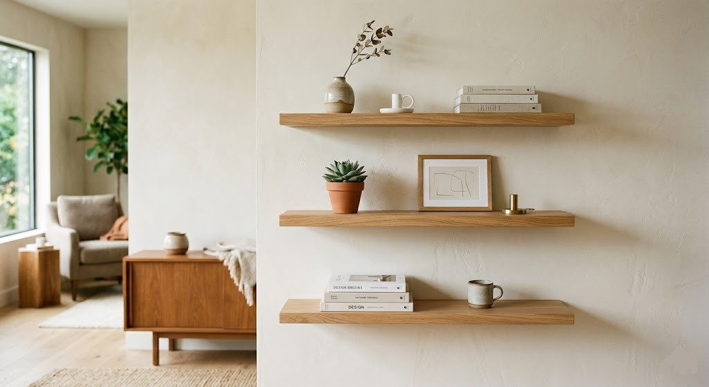 Minimalist Floating Shelves