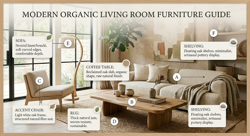 Modern Organic Living Room Furniture Guide