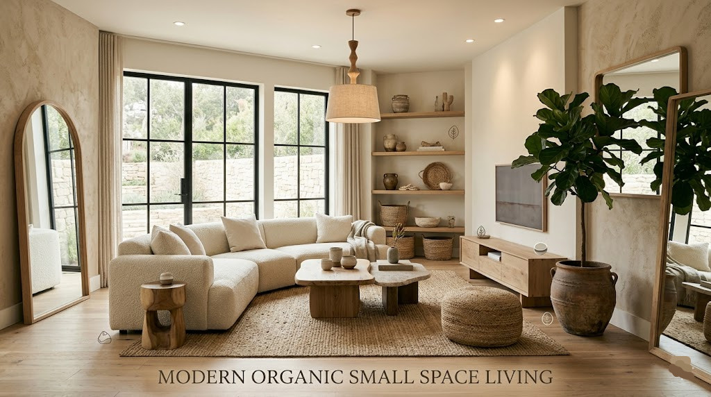 Modern Organic Living Room Ideas for Small Spaces
