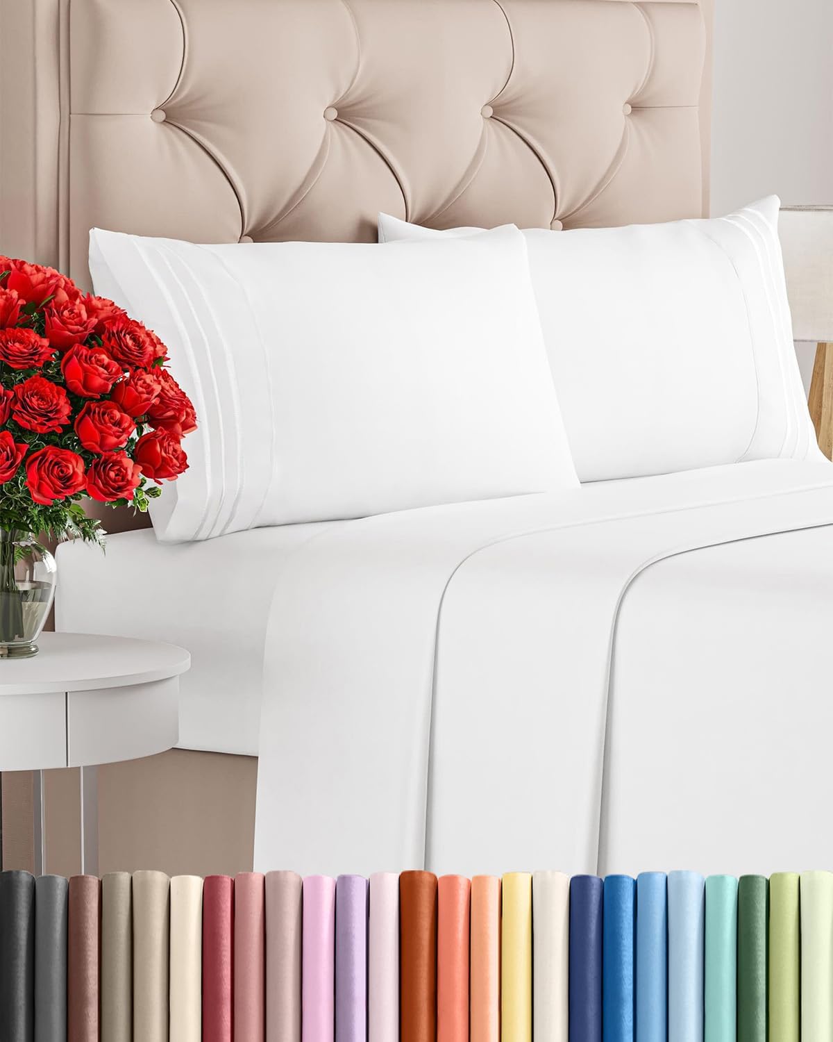 Queen Size 4 Piece Sheet Set