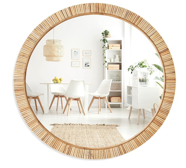 Rattan mirrors