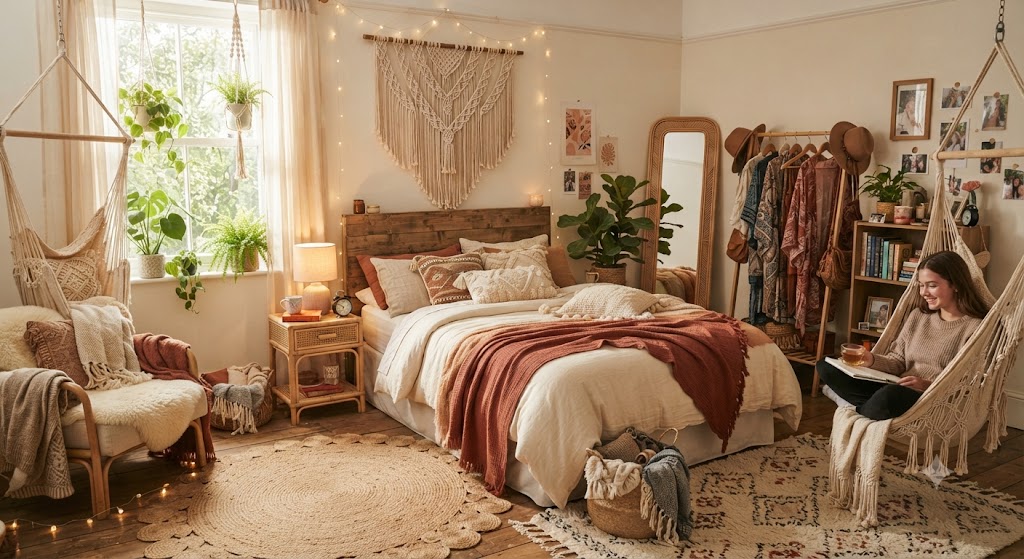 Boho Bedroom for teenage girl