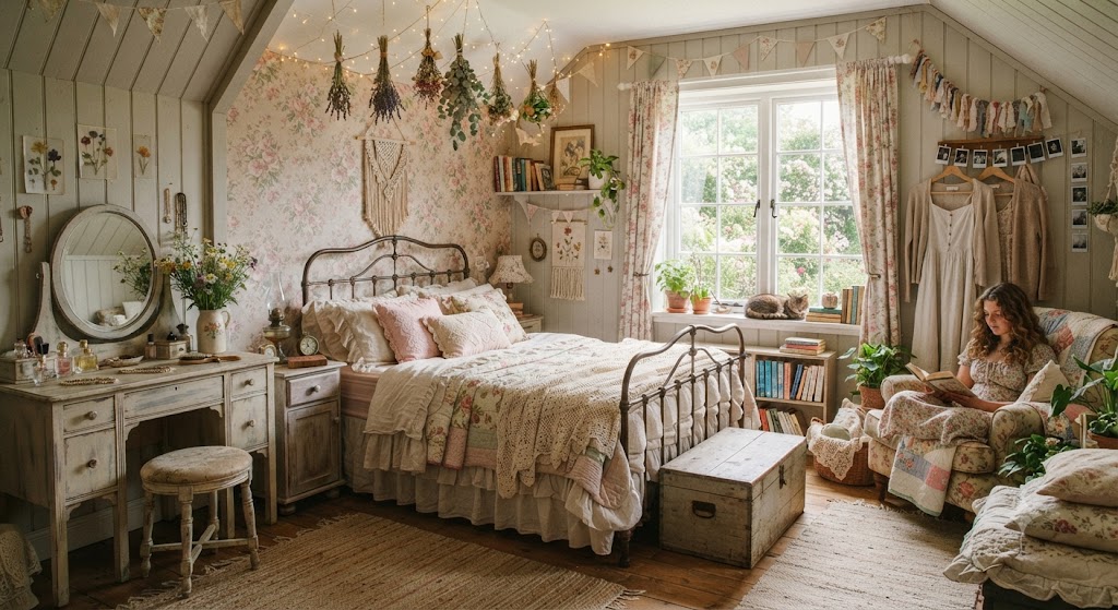 Cottagecore Style Bedroom for teenage girl