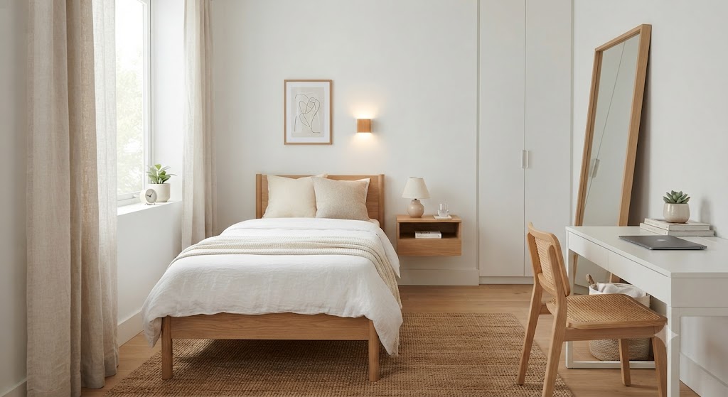 Minimalist Style teenage girl bedroom