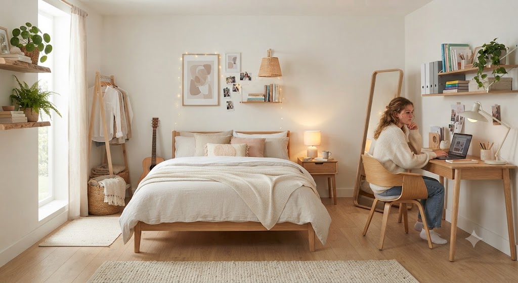 Scandinavian Style Bedroom for teenage girl