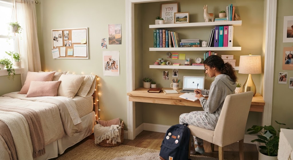 Stylish Homework Station Bedroom for teenage girl